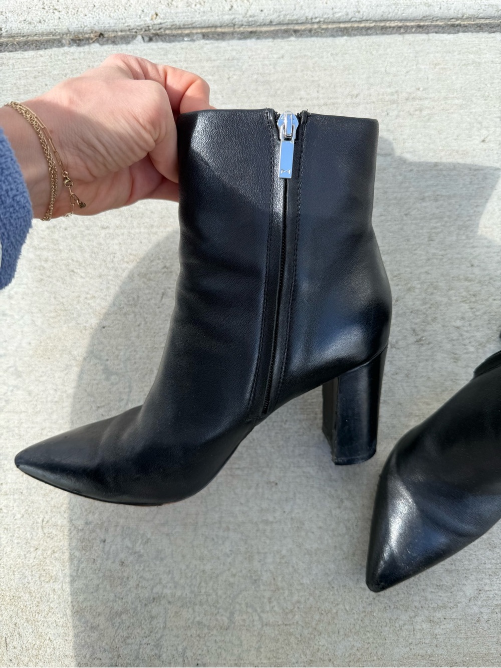 Marc Fischer Ulani Heeled Leather Bootie - Picture 9 of 12